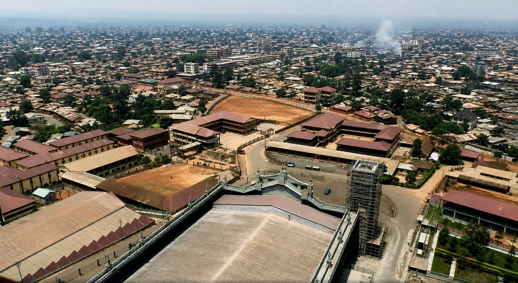 Aerial view of CATUC campus, Bamenda